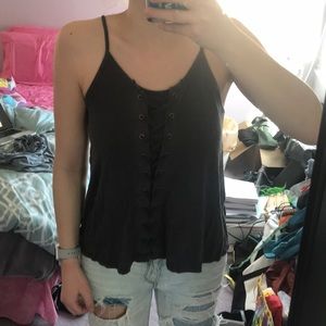 AEO Soft & Sexy Lace Up Tank Top